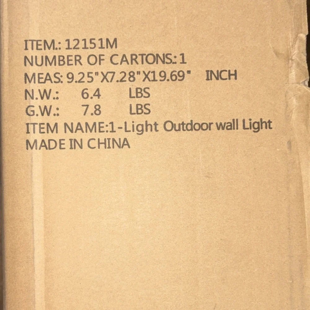 Pia Ricco Wall Sconce Light Fixture Indoor/Outdoor Black 12151M